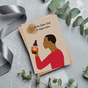 Young Black Man Father's Day Card