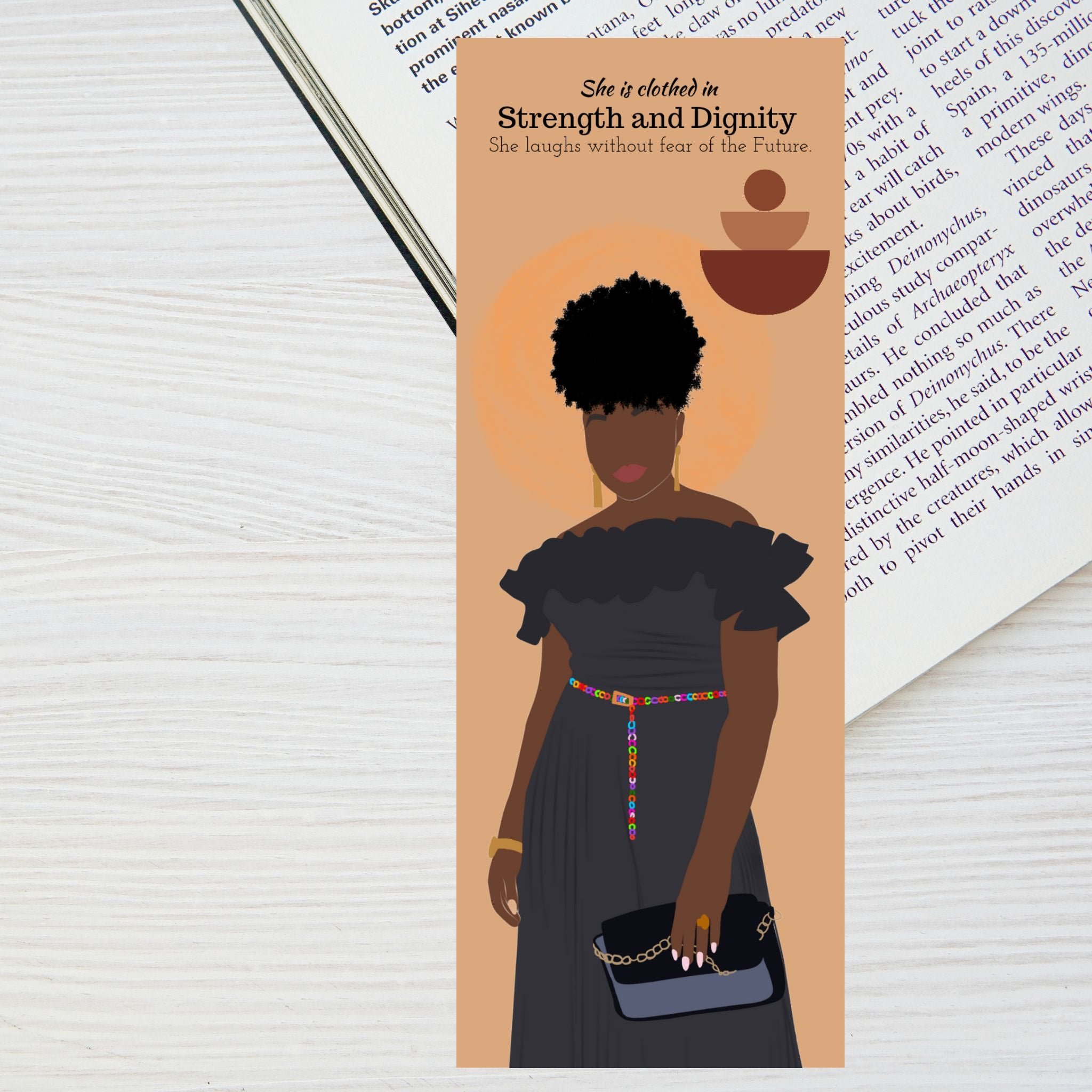 Afrocentric Inspirational Christian Bookmark