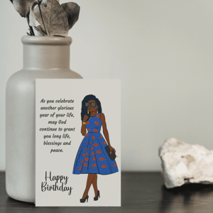 Inspirational Black Woman Birthday Card