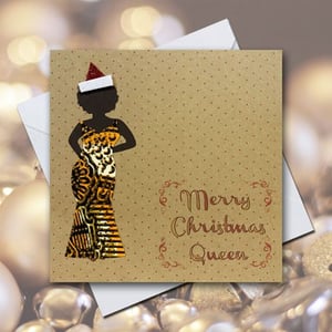 Red Gold Christmas Queens Card Pack