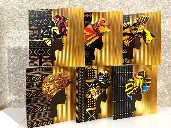 pack-of-four-gold-black-headwrap-cards-62d45de3