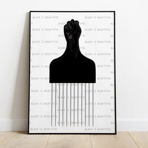 Image of Afro Pick Print