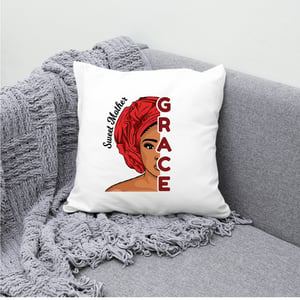Personalised 'Sweet Mother' Lady Headscarf Name Cushion