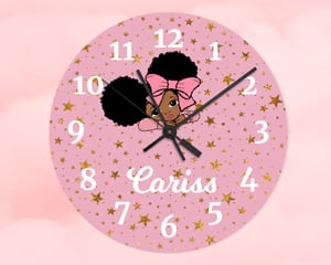Personalised Girl Clock