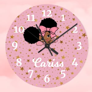 Personalised Girl Clock
