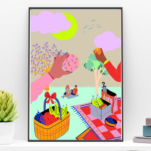 Dreamtown: Picnic A4/A3 Print Wall Art