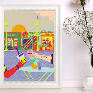 Dreamtown: Piazza A4/A3 Print Wall Art