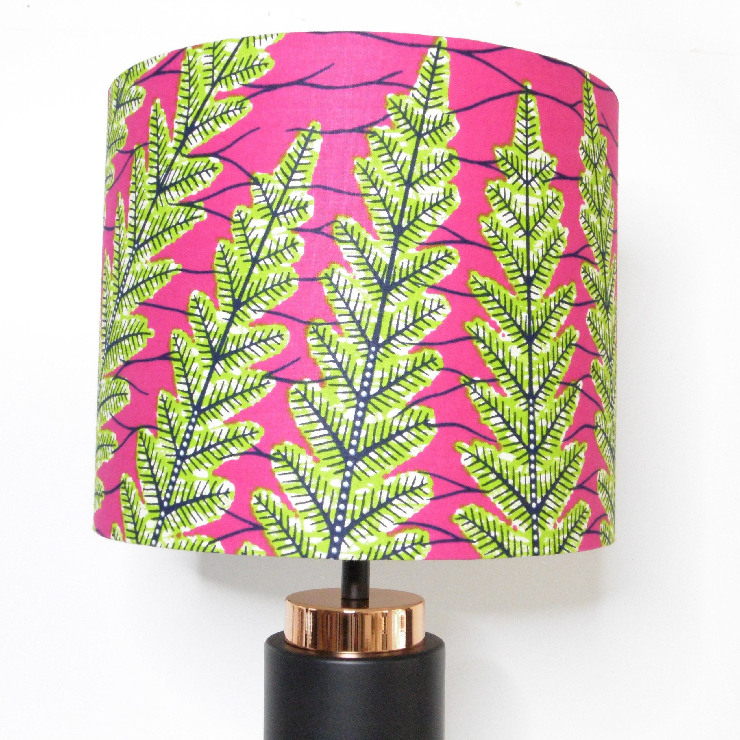 African Print Lampshade – Fern