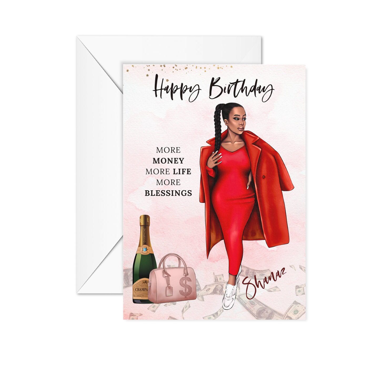 You are Blessed Black Woman Birthday Card