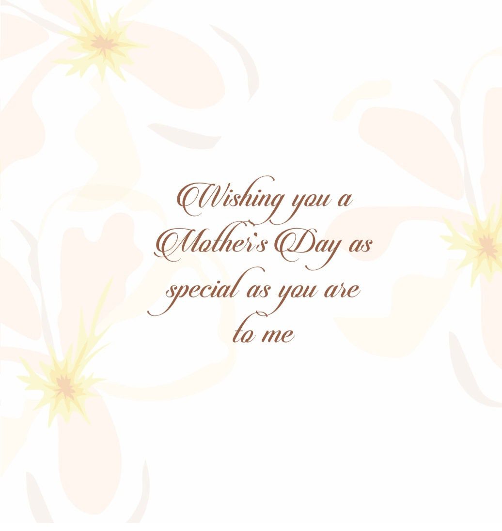 Happy Mother's Day Card - Tropical Plumeria Flower