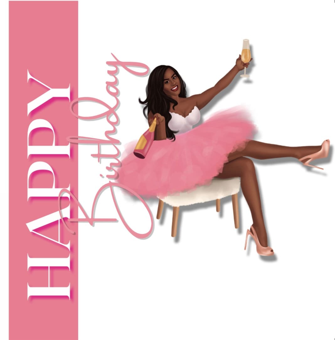 It's Your Birthday Card - Champagne & Tutus