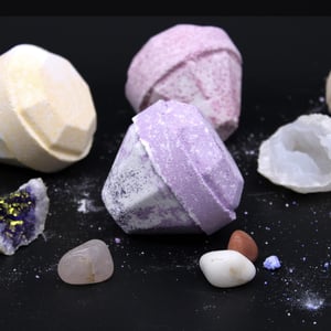 Gemstone Bath Bomb with Crystal Surprise Inside