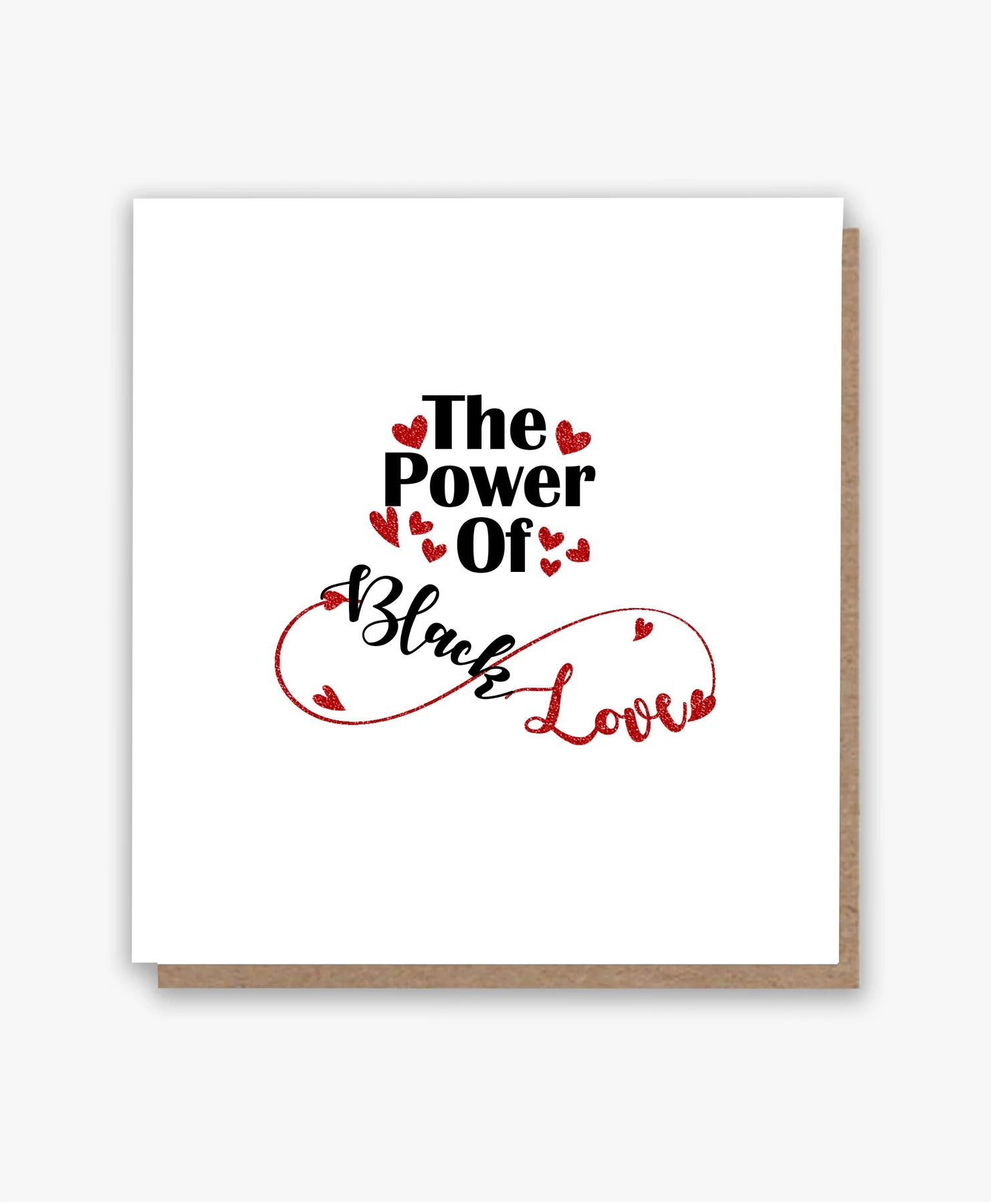 Black Love is Power Greeting Card