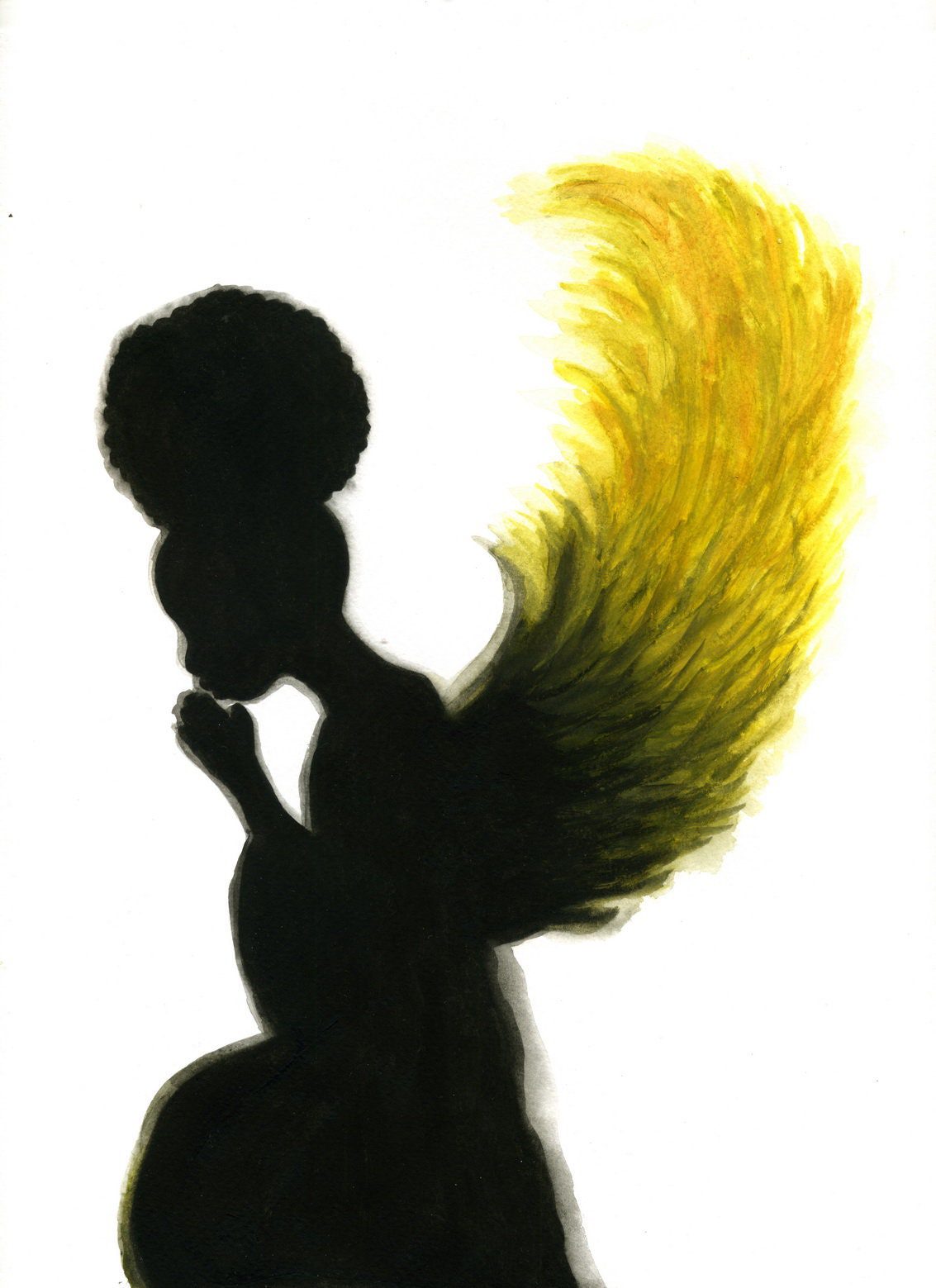 Angel Watercolour Card