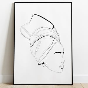 African Woman Physical Print