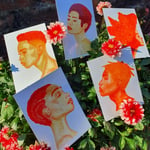 A5 Watercolour Portraits - Set of 5