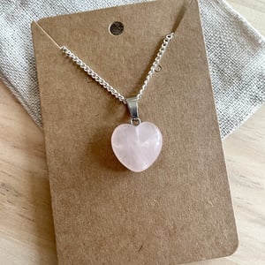 Self-Love Rose Quartz Heart Necklace