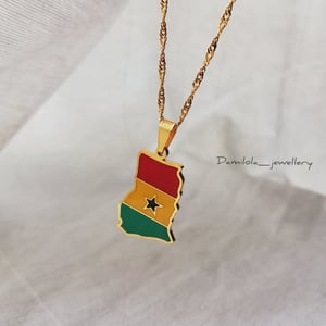 Ghana Flag Necklace - 'Freedom and Justice'