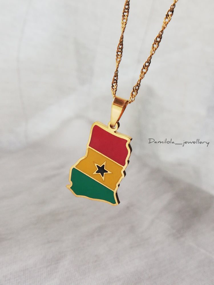 Ghana Flag Necklace - 'Freedom and Justice'