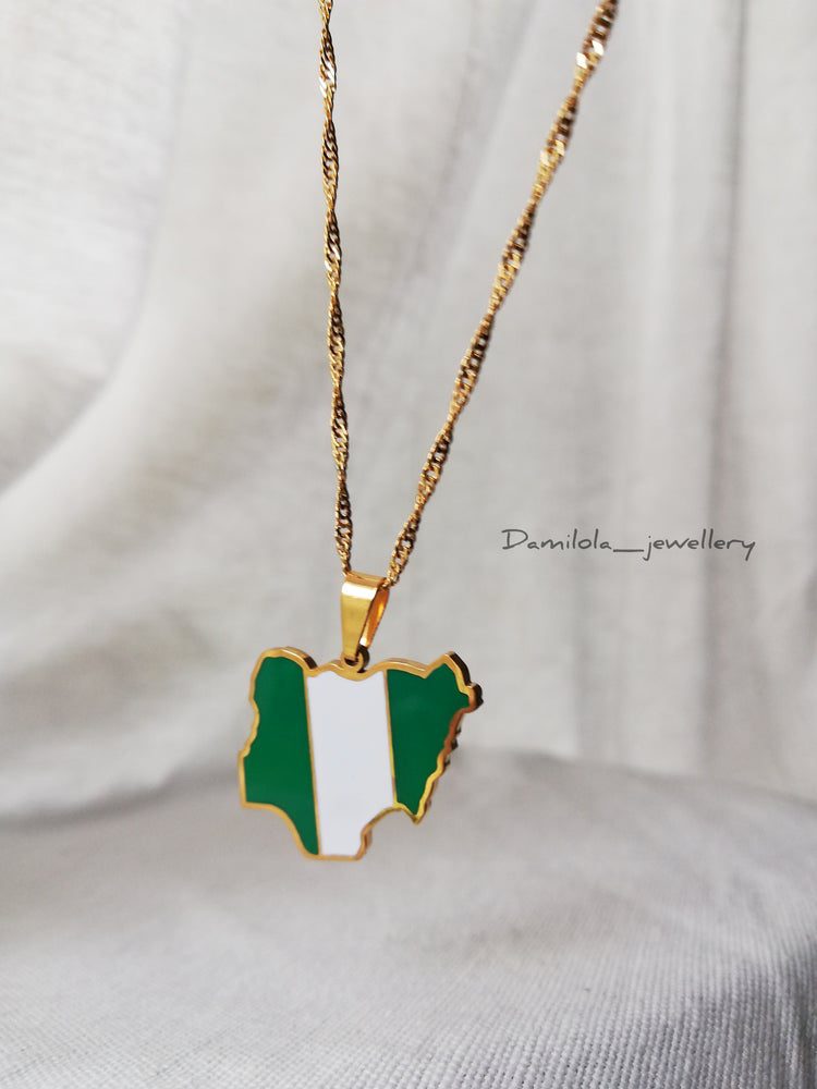 Nigeria Flag Necklace – ‘Unity and Faith’