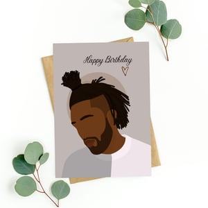 Black Man With Dreadlocks Birthday Card
