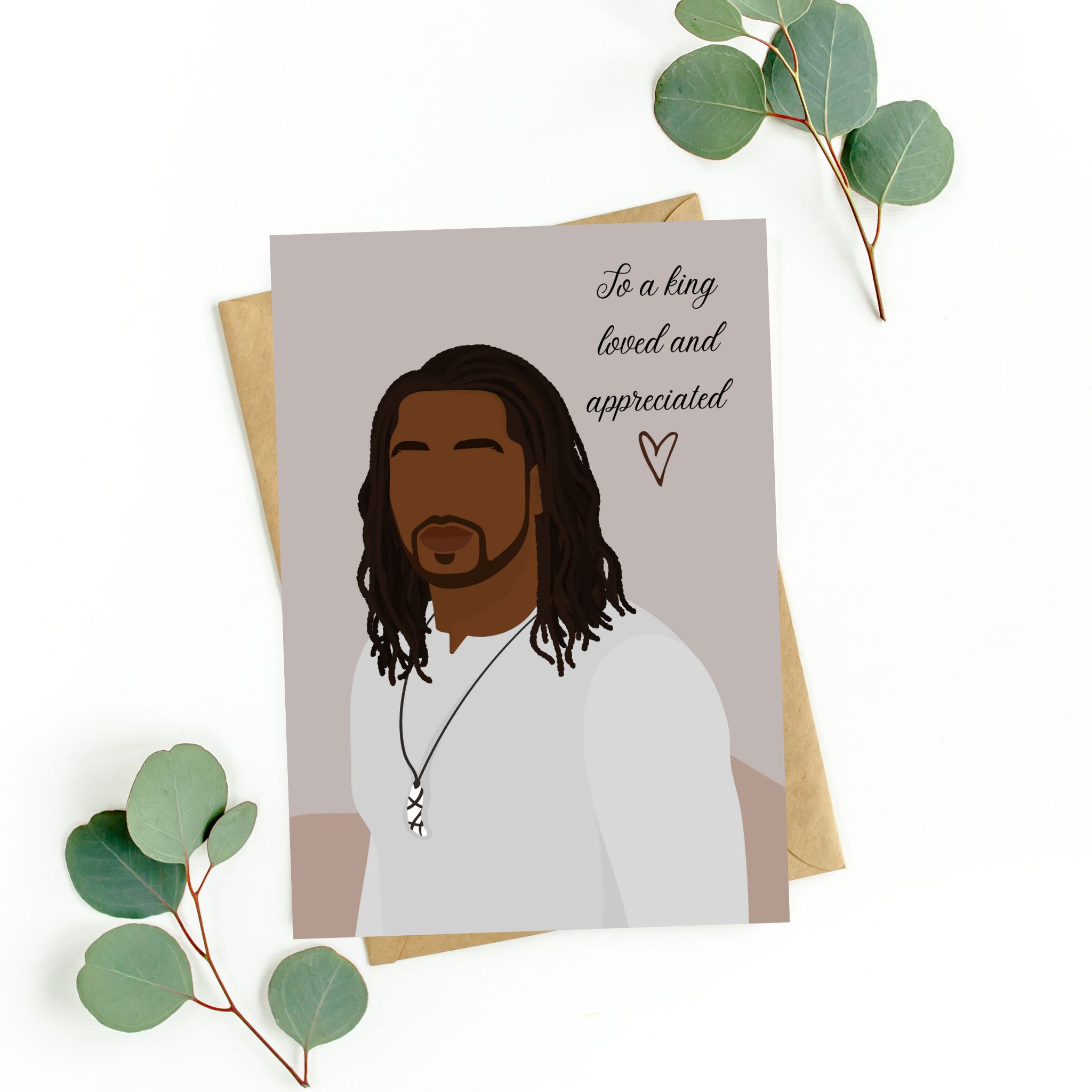 Black Man With Long Dreadlocks Birthday Card