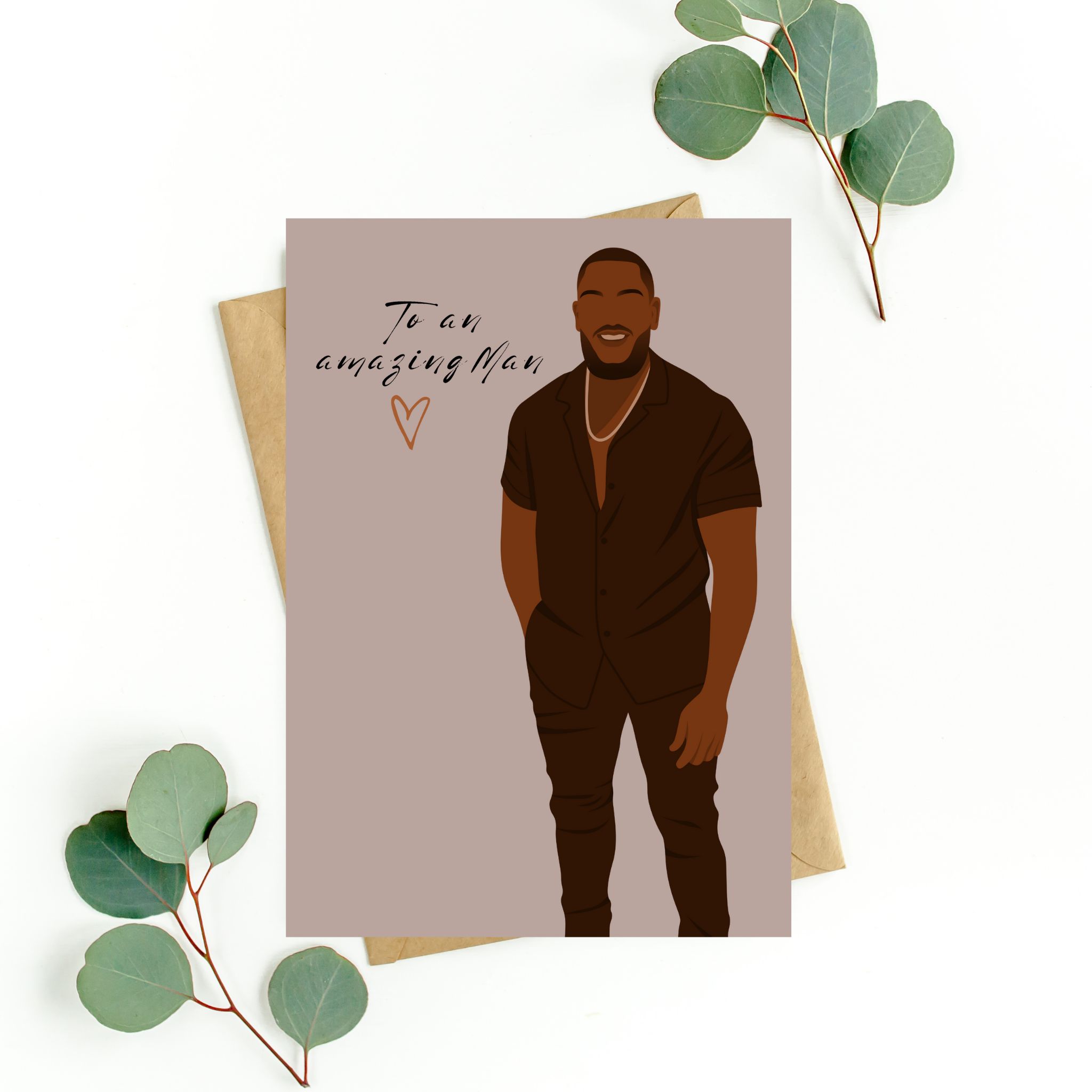Black Man Amazing Man Father’s Day/Birthday Greeting Card