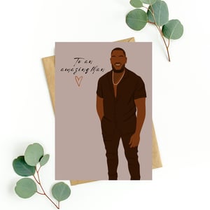 Black Man Amazing Man Father's Day/Birthday Greeting Card