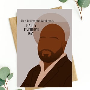 Black Father's Day Card, Kind Loving Man