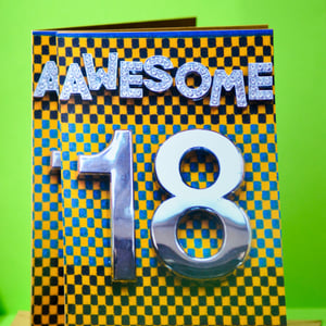 The Awesome 18th Birthday card