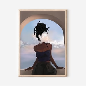 Black Women Body Art Poster | Physical Print | Wall Art | Black Woman | Black Owned Print | Wall Print | House Decor [Frame Not Included]