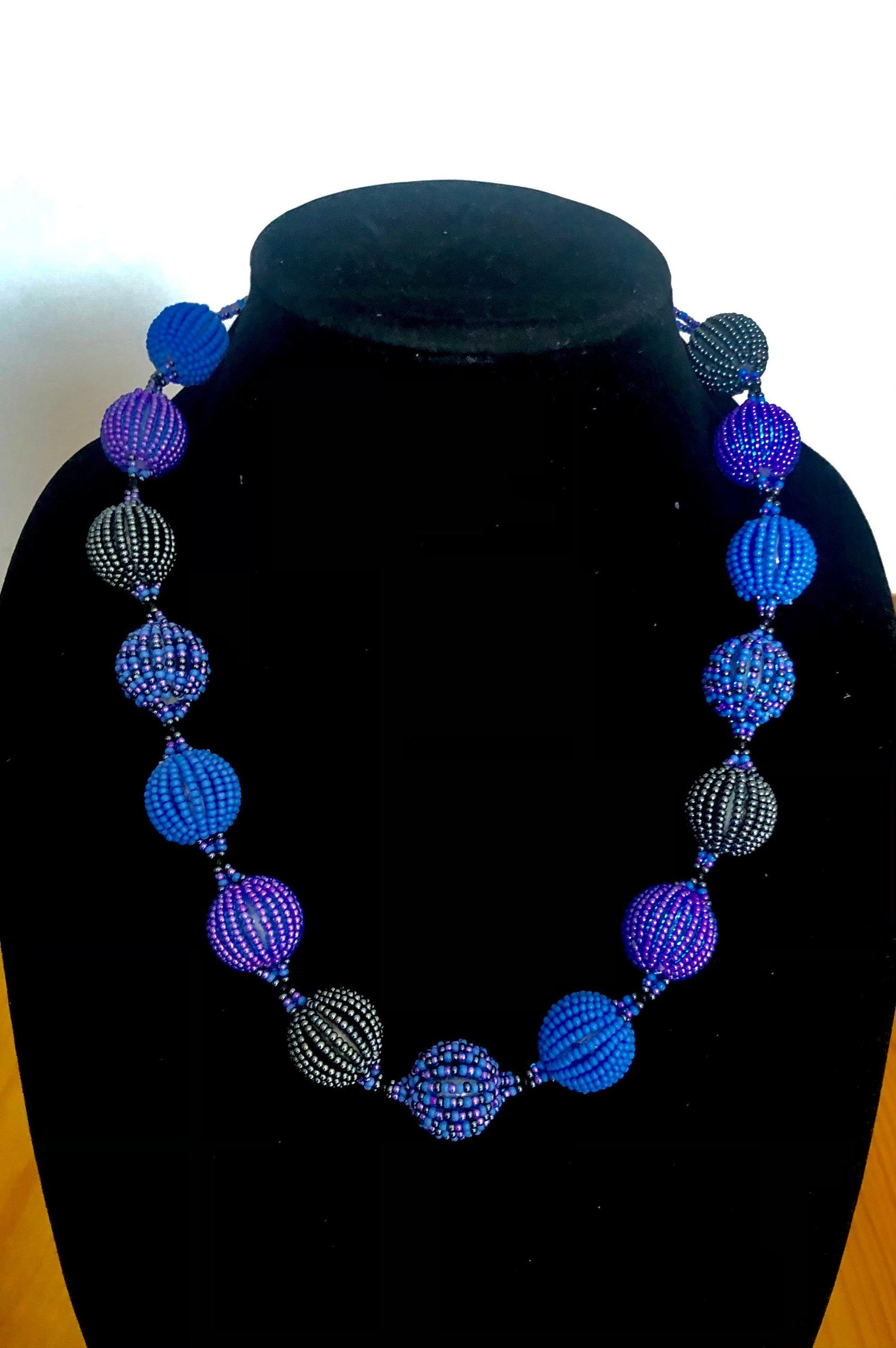 African Zulu Bobble Beaded Necklaces