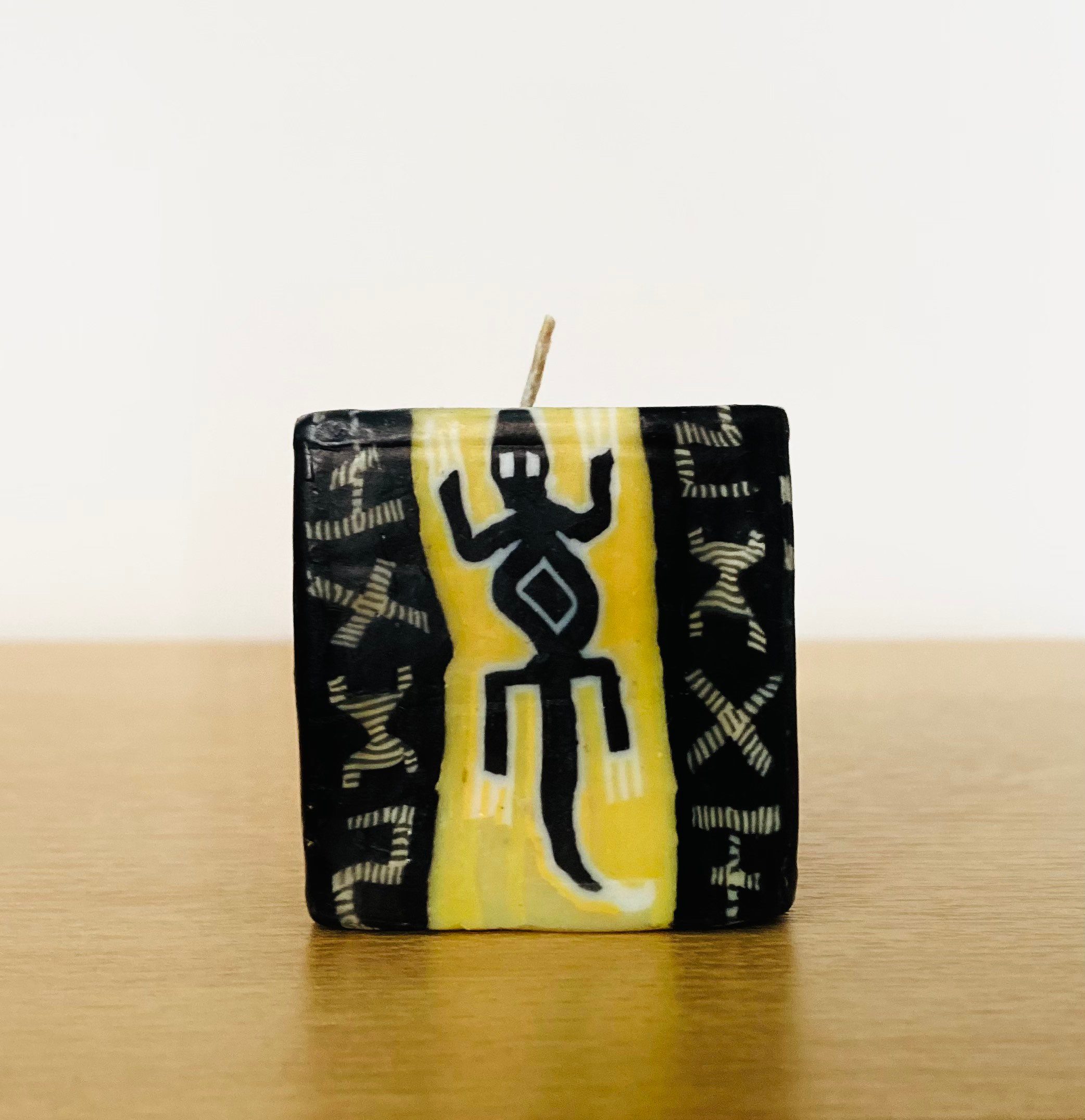 Swazi Mini Cube Candles | Mini Cube Lizard | Wax Candles Hand-Decorated