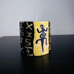 Swazi Pillar Candles | Pillars Lizard | Wax Candles Hand-Decorated