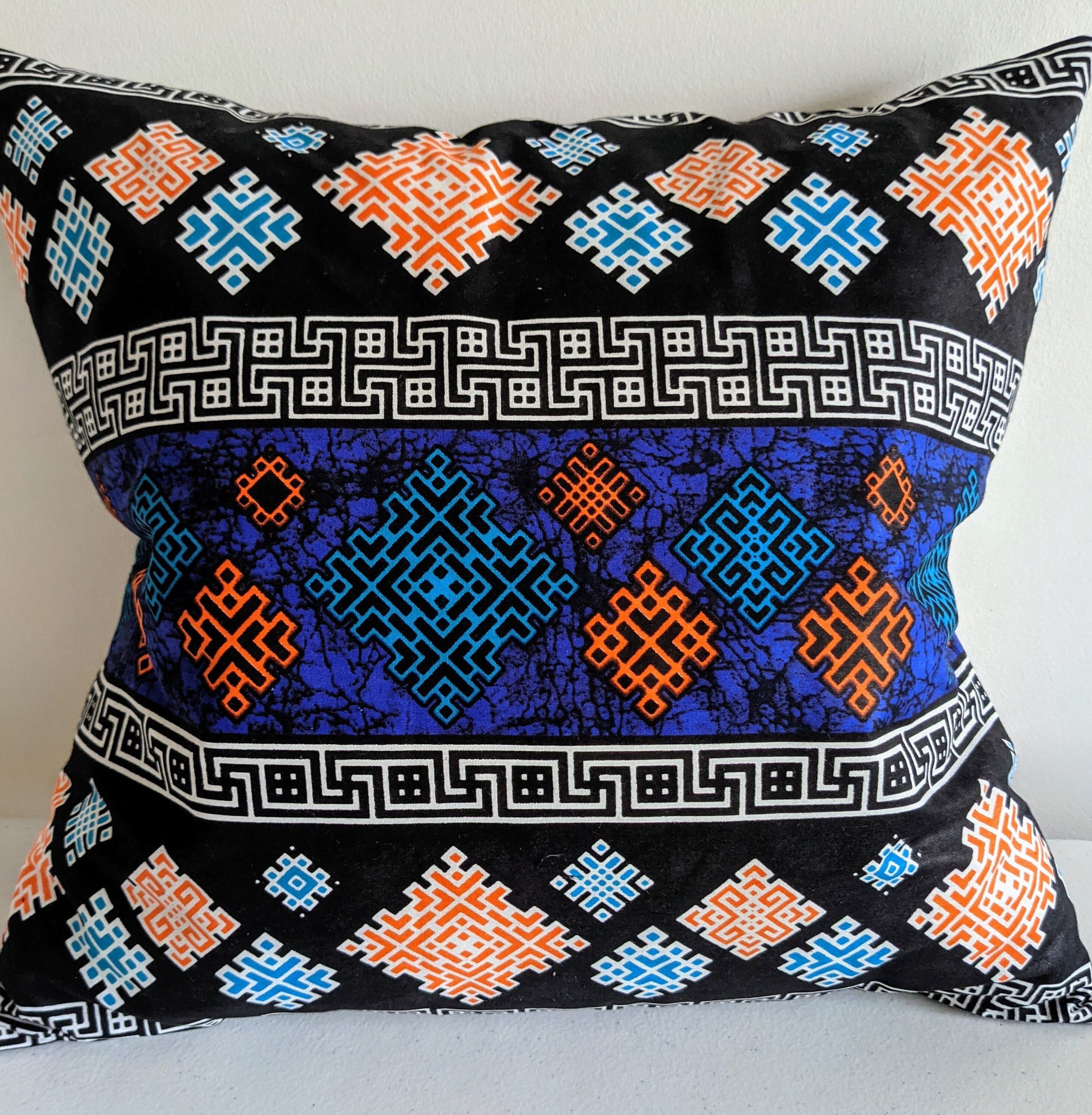 Geometric African Print Cushion Covers – 50x50cm
