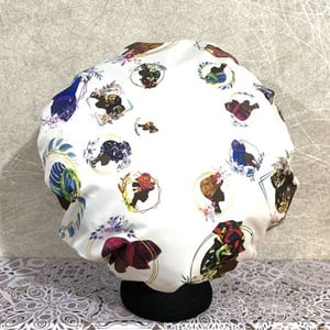 Big Size Shower Caps, Floral Headwrap Design, 2 Colours