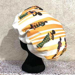 Big Size Shower Caps, Striped Queen Design, 3 Colours