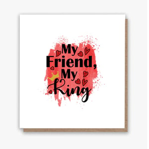 My King Birthday Card