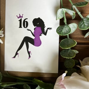 Sweet 16th – Purple Dress Card