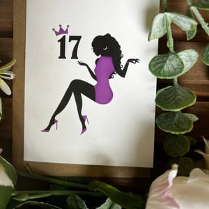 Loving Life at 17th - Purple Dress Card