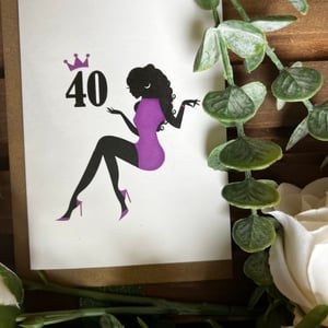 Happy 40th! (PP) Birthday Card