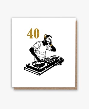 40 and Vibing! Birthday Card