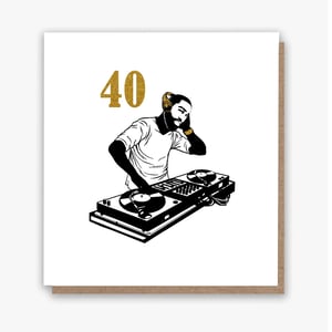 40 and Vibing! Birthday Card