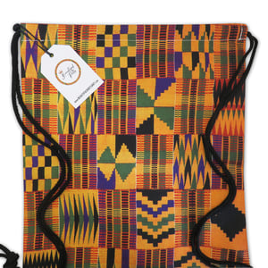 Kente Drawstring Bag