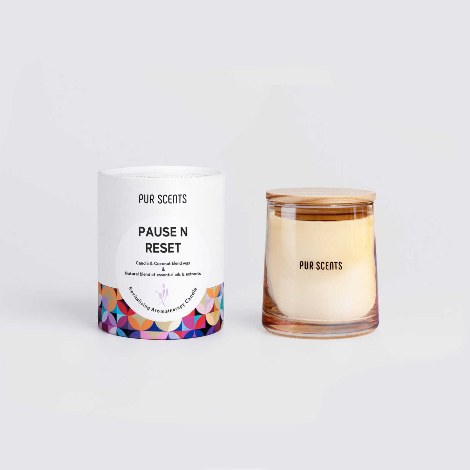 Pause N Reset Aromatherapy Scented Candle
