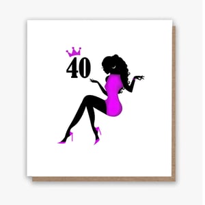 Happy 40th! (PP) Birthday Card