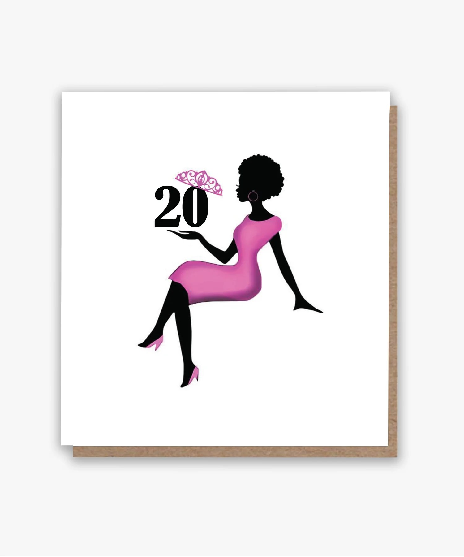20! Embracing Adulthood – Pink Dress Card