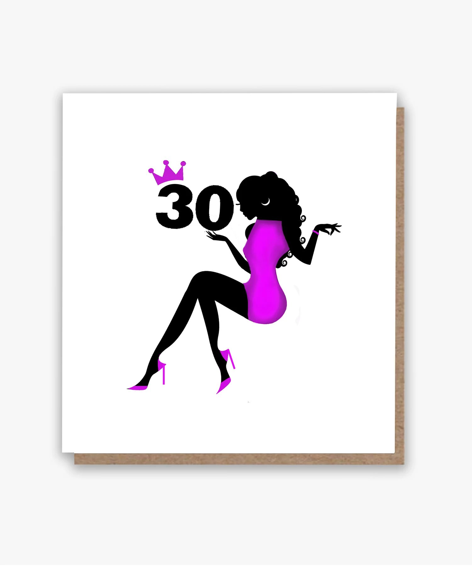 Happy 30th – Purple Dress Card