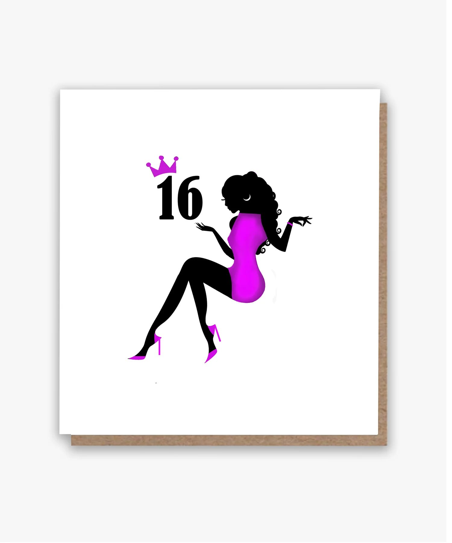 Sweet 16th – Purple Dress Card