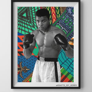 Krafts by Kerry Afrocentric Muhammad Ali Art Print